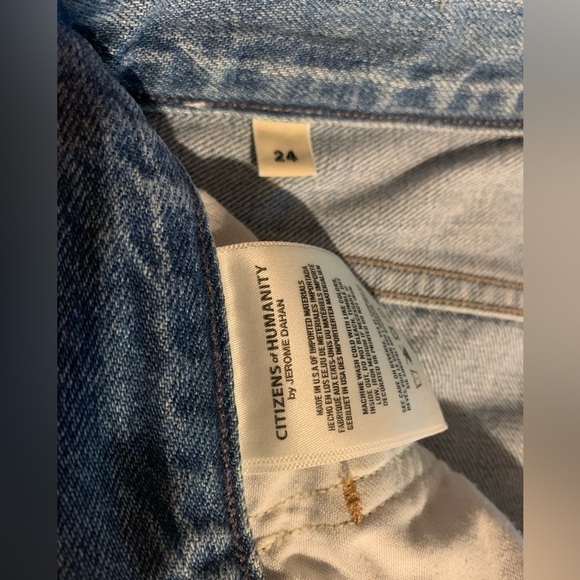 Citizens of Humanity Women’s Liya High Rise Classic Fit Jean Torn Wash Size 24 - Picture 8 of 11